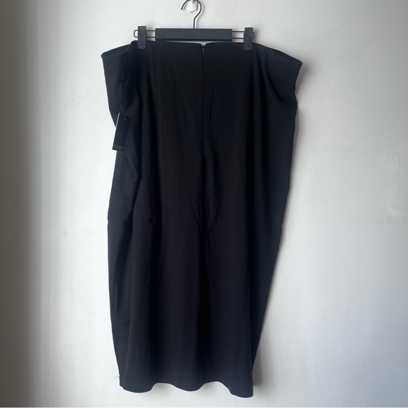 Eloquii Black Midi Column Skirt Plus Size 24 NWT - Picture 4 of 4